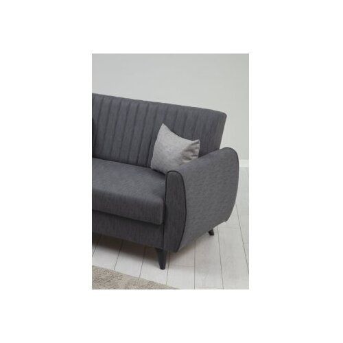  Dvosjed na razvlačenje Alkon 158x86x77cm Tamno siva Slike