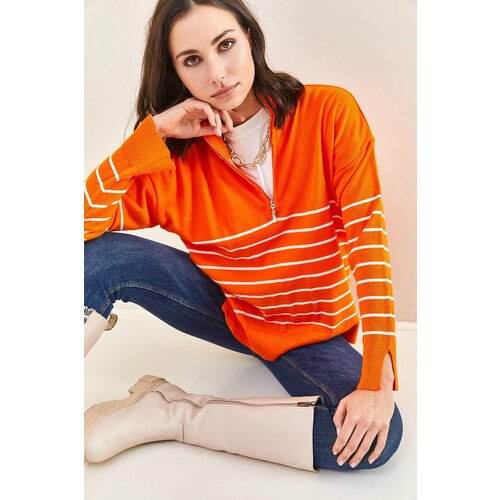 Bianco Lucci Sweater - Orange - Regular fit Cene
