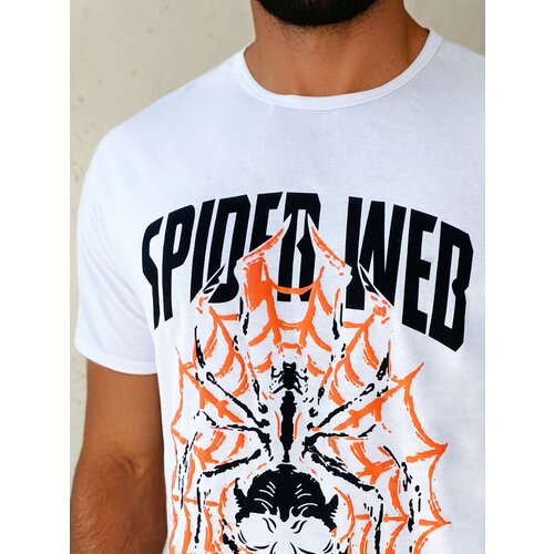 DStreet T-shirt męski z nadrukiem biały Cene