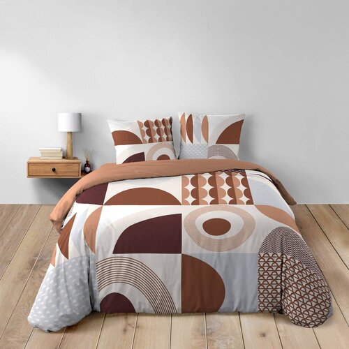 Douceur d int&amp;eacute;rieur Bombažna posteljnina za zakonsko posteljo/podalj&amp;scaron;ana v barvi terakote 240x220 cm Gemma &amp;ndash; Slike