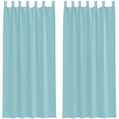 vidaXL Voile zavese z zankami 2 kosa turkizne 140x245 cm, (5000298013) Cene