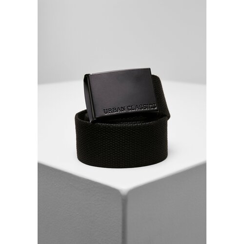 Urban Classics Colorful canvas belt with buckle black Cene