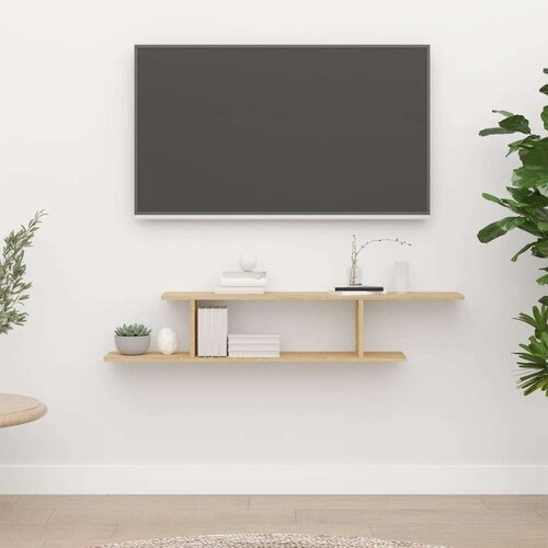  TV polica boja hrasta sonome 125 x 18 x 23 cm od iverice Slike