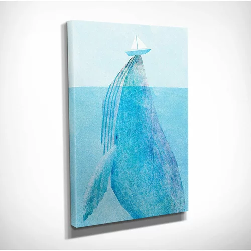 Vega zidna slika na platnu Whale, 30 x 40 cm