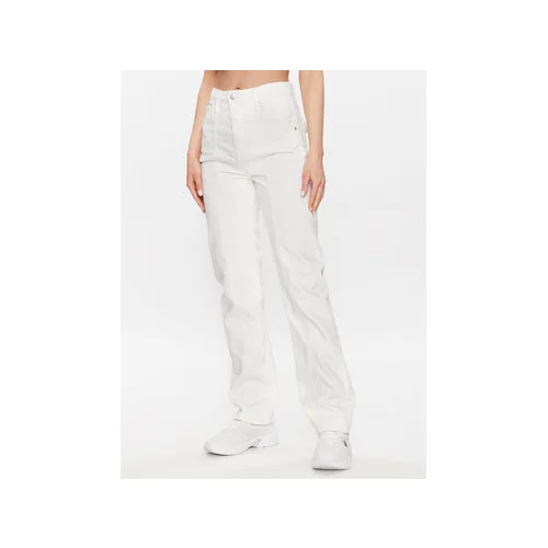 Calvin Klein Jeans Jeans hlače J20J220635 Bela Regular Fit