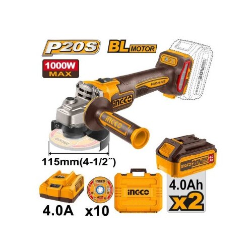 Ingco cagli271532e aku brusilica 115 2x4ah super novo ( CAGLI271532E ) Cene