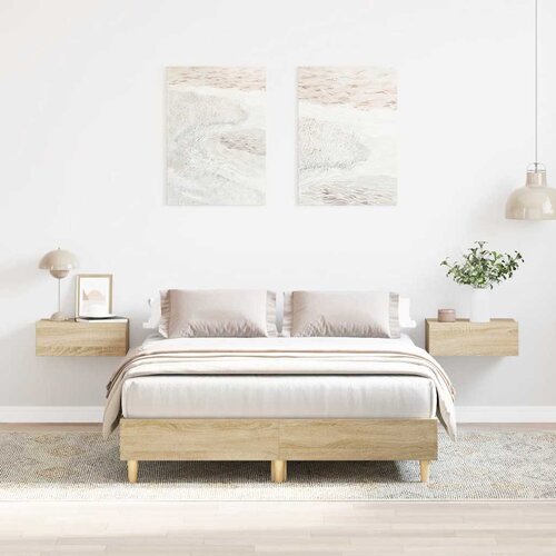  Okvir kreveta bez madraca boja hrasta sonome 120x190 cm Cijene