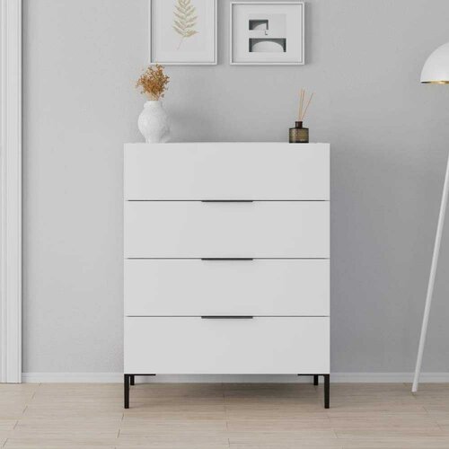 Hanah home Komoda Sfn-1740-Dd-1, 80x104x44 cm, Bijela Slike