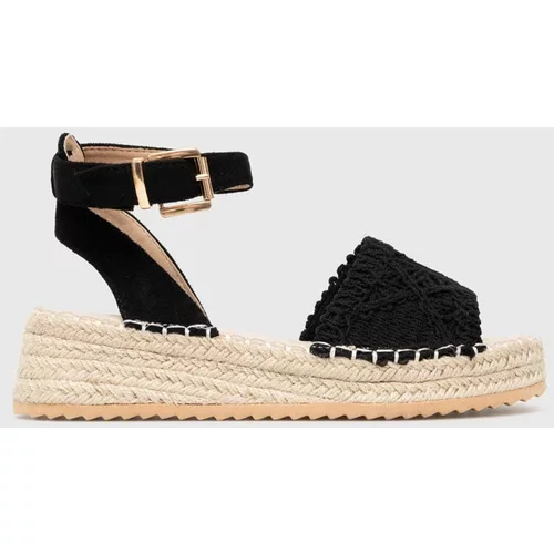 Answear Lab Sandale za žene, boja: crna, s platformom