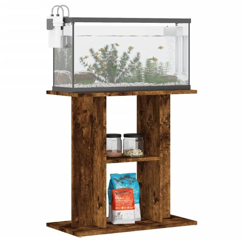  Stalak za akvarij dimljeni hrast 60x30x60 cm Konstruirano drvo Slike