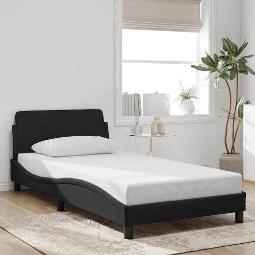  Okvir za krevet Dover crni 100x200 cm baršunasti Cene