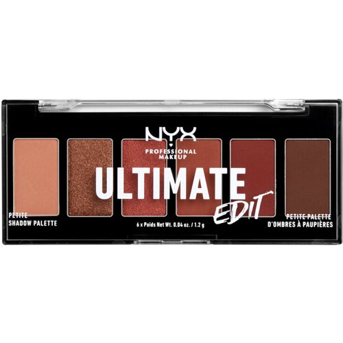 NYX professional makeup mini paleta senki za oči ultimate shadow mini palette 01-Warm neutrals Cene