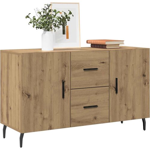  Komoda smeđa boja hrasta 100 x 36 x 60 cm od konstruiranog drva Cene