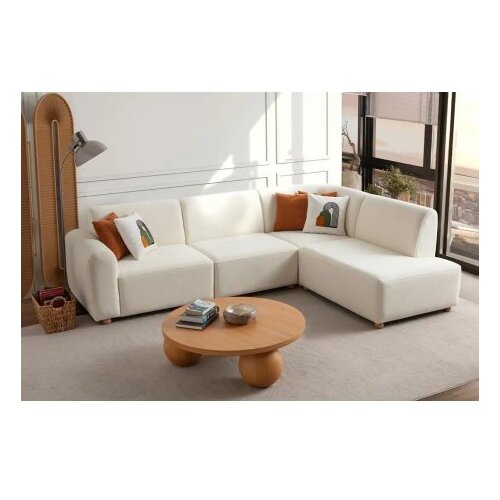Atelier Del Sofa Ugaona garnitura S-Loft Desna, 206 x 290 cm, Bijela Cene