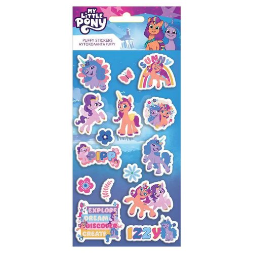Luna Moj mali poni 3D naljepnice na listu veličine 10x22 cm Slike