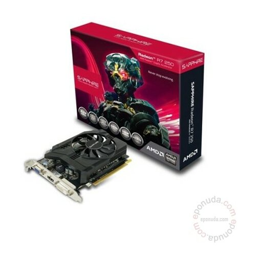 Sapphire AMD Radeon R7 250 2GB DDR3, DVI/HDMI/VGA/128bit 11215-01-20G grafička kartica Slike