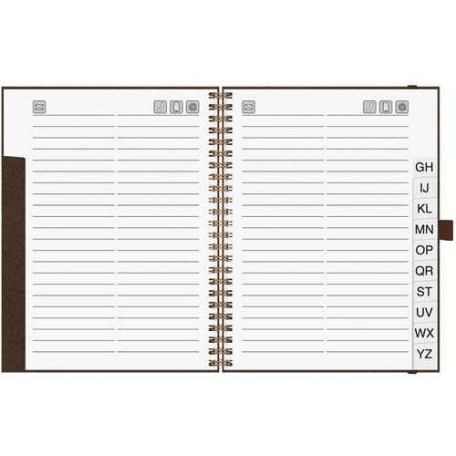 Adresar TELEFONSKI 160X210 MM A-Z SPIRALNI S GUMICOM BRUNNEN 10-6455073 SMEĐI Slike