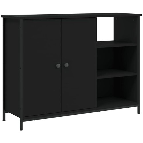 Maison Chic Komoda - Predalnik črna 100x33x75 cm inženirski les, (21716119) Slike