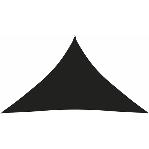 vidaXL Senčno jadro oksford blago trikotno 5x5x6 m črno