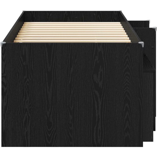  Loft krevet s ormarom s pohranom 3 kom. Crna Konstruirano drvo 75 x 190 cm Slike