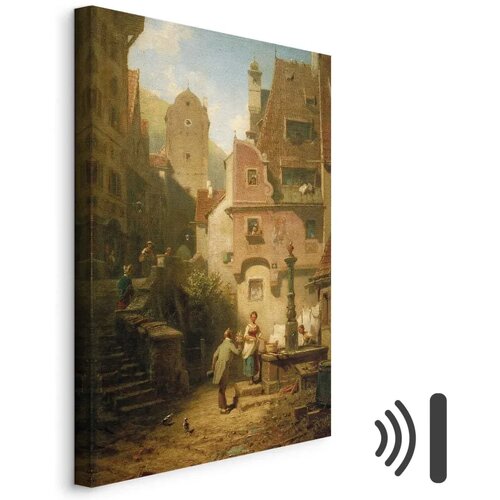  Slika - Carl Spitzweg &ndash; Well-Wisher Presenting Flowers 60x90 Akustična Cijene