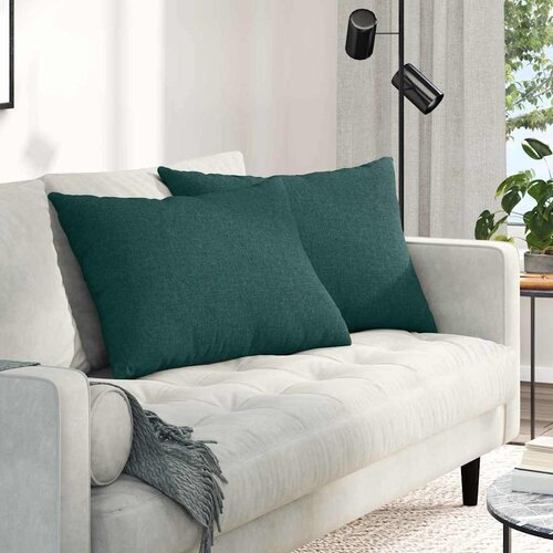  Jastučići za sofu 2 pcs Tamnozelena 70 x 50 cm tkanina Cene