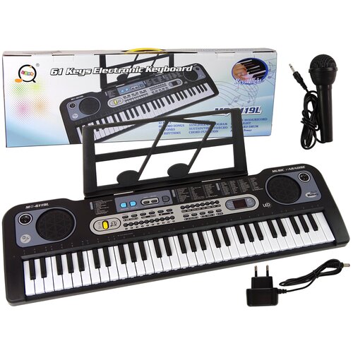 Lean_Toys Klaviatura z mikrofonom Črna Cene