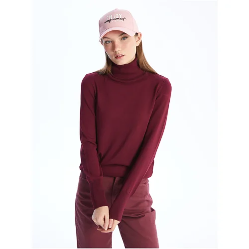 LC Waikiki Turtleneck Plain Long Sleeve Women's Knitwear Sweater