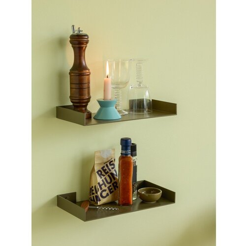 H&amp;uuml;bsch Tamno zelena metalna polica 30 cm Sheets &amp;ndash; Slike