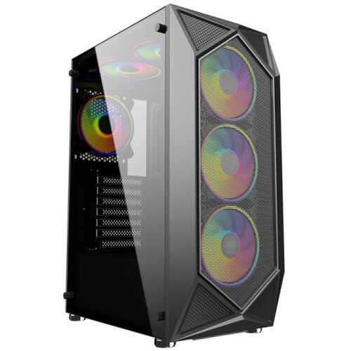 Raidmax Kuciste Hydra window/black, 4x 120mm RGB bez napajanja Cene