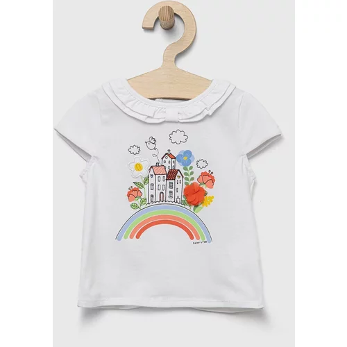 Birba&Trybeyond Kratka majica za dojenčka bela barva