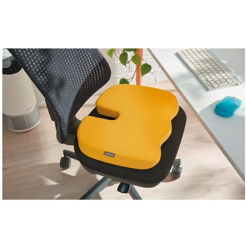 Leitz Podloga za sedenje Ergo Cosy, ergonomska, rumena Slike