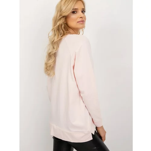 Fashionhunters Light pink oversize sweatshirt