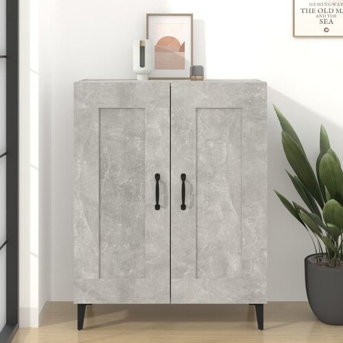 The Living Store Komoda betonsko siva 69,5x34x90 cm konstruiran les - Komoda, (21663534) Slike