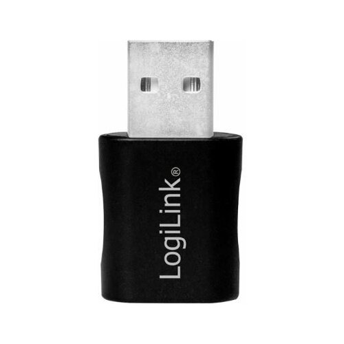 Logilink usb audio adapter black 1x3.5mm Slike