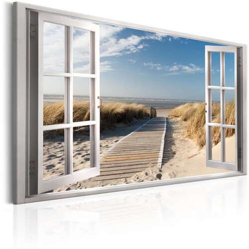 Slika - Window: View of the Beach 120x80 Cene