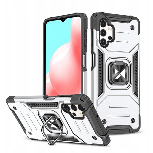 Wozinsky PANCERNE ETUI CASE Z UCHWYTEM DO SAMSUNG GALAXY A73 SREBRNY, (21973115) Cene