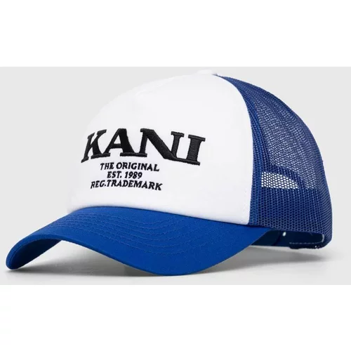 Karl Kani Kapa s šiltom mornarsko modra barva
