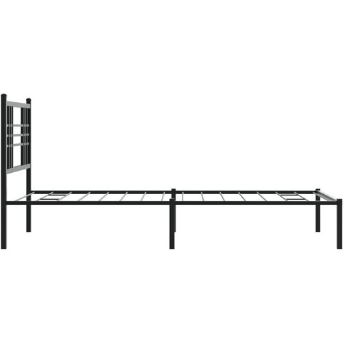  okvir za krevet s uzglavljem crni 90x190 cm Slike