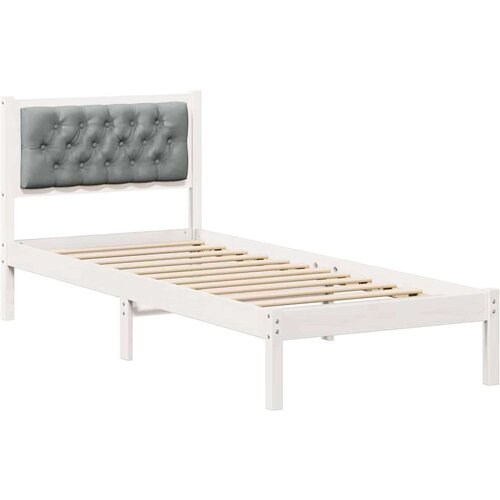 Okvir za krevet Svijetlo siva 90 x 200 cm tkanina Slike