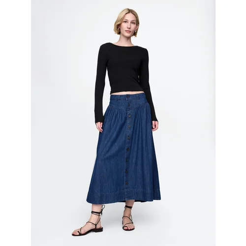 GAP Denim Midi Skirt Western - Women's