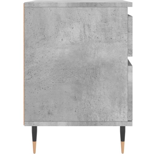  Noćni ormarić siva boja betona 40x35x50 cm konstruirano drvo Slike