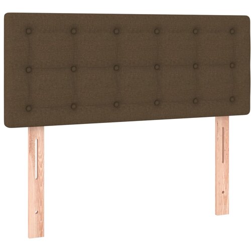 Maison Chic posteljno vzglavje - vzglavna omarica - nočna omarica temno rjavo 90x5x78/88 cm blago, (21706617) Slike