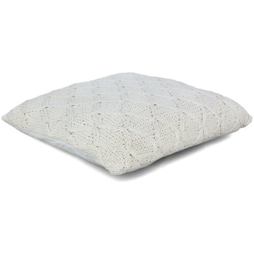 GIFTDECOR Ukrasni beli vuneni jastuk rombovi 60x60cm Cene
