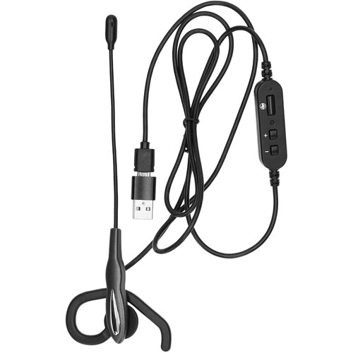 Oem Nedis, PC slu&scaron;alke v u&scaron;esne mono USB-C z adapterjem USB-A in fleksibilnim mikrofonom, Črna, (5000228827) Cene