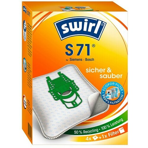 SWIRL Vrećica za usisivač S 71 (4 Kom., Namijenjeno za: Usisavač Siemens) Slike