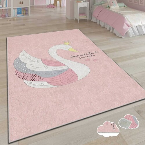Conceptum Hypnose Tepih Alho Chl-3A, Pravougaoni, 100x140 cm, Roze Cene