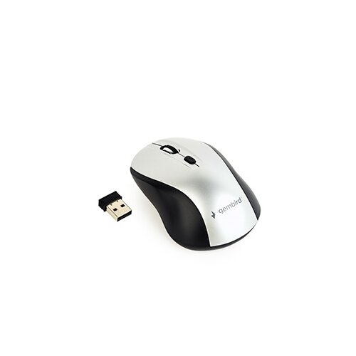 Gembird Mi&scaron; MUSW-4B-02-BS, wireless , optical, black/silver, up to 1600 dpi Cijene