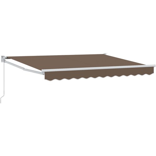 vidaXL Vlečna tenda Taupe 3,5 x 2 m 100% poliester in aluminij, (5000252251) Cene