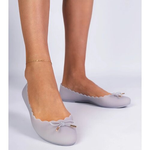 D/CEO marka niezdefiniowana Gray ballerinas Melissies with a bow Levira Slike